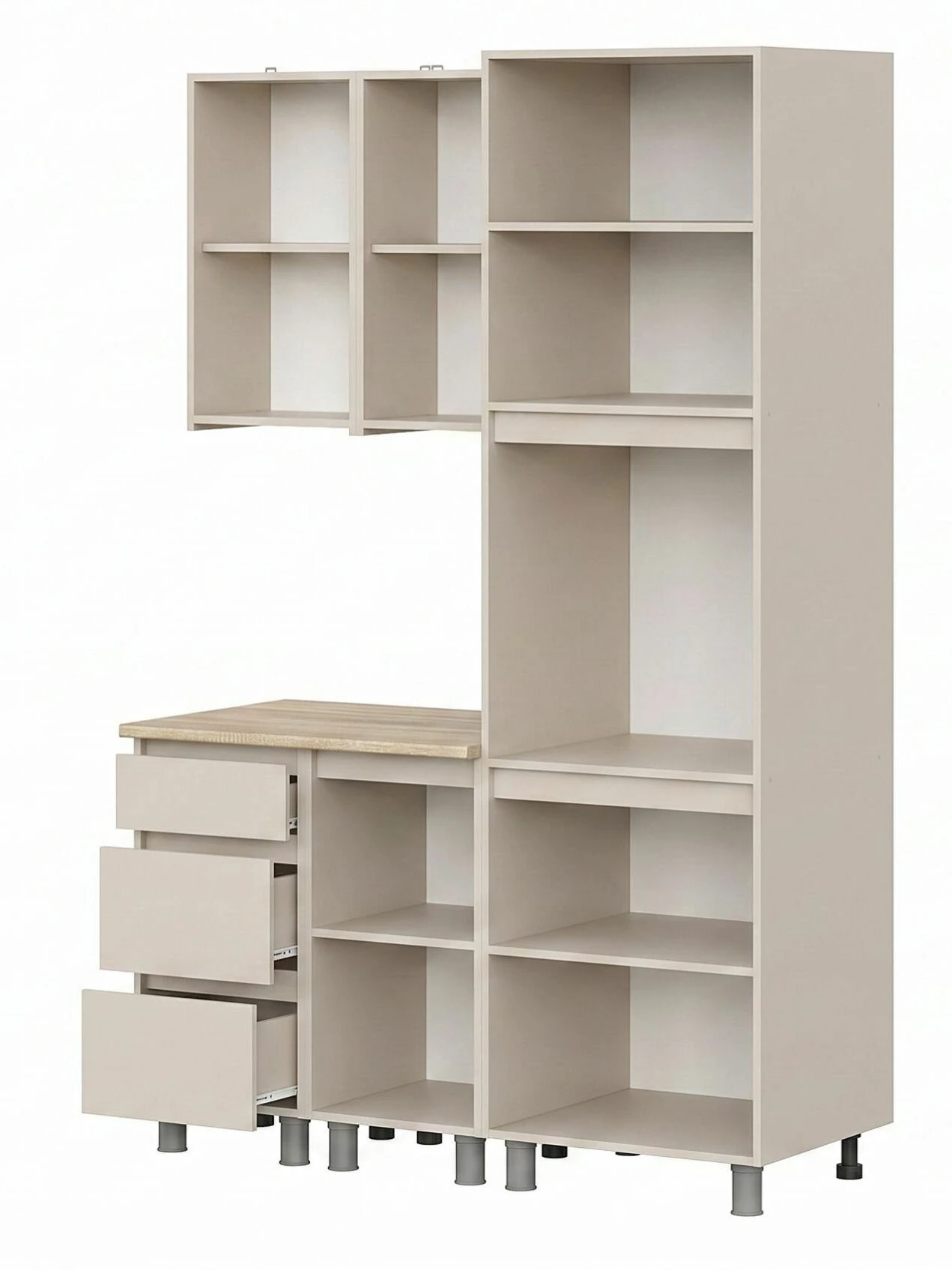 ARNIKA Кухонный гарнитур "Рика" со столешницей 140 см, меланж